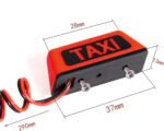Realistic Roof Top Taxi Light LED 37x14x15mm Plastic Housing for 1/10 Scale RC - Image 2