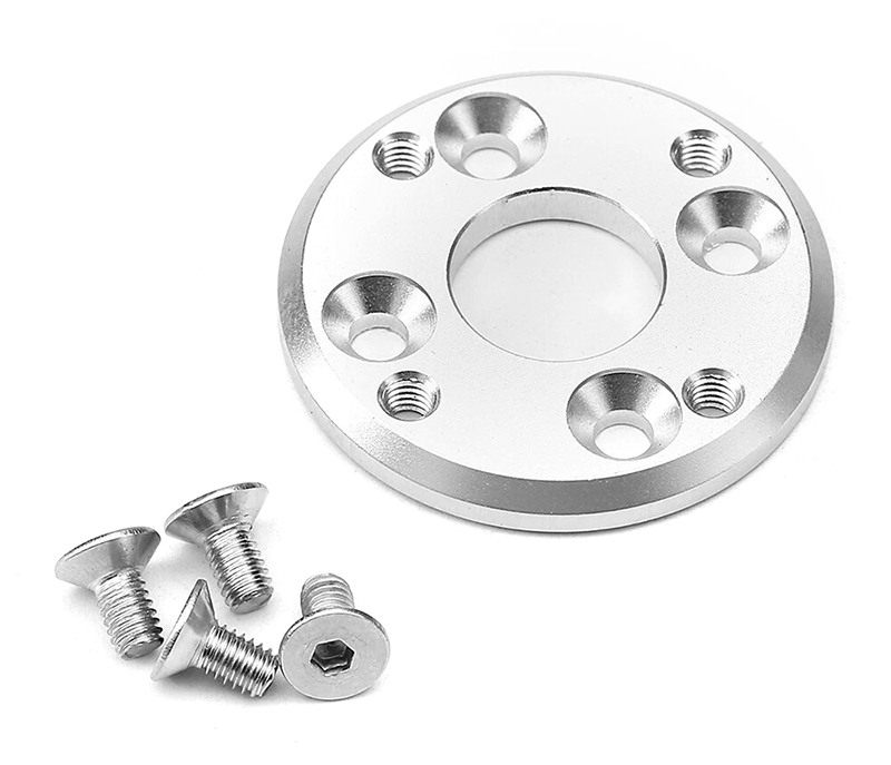 C34049SILVER Alloy Motor Adapter 25.4mm-to-30mm for Hobbywing Xerun AXE 4274D Motor - Image 1
