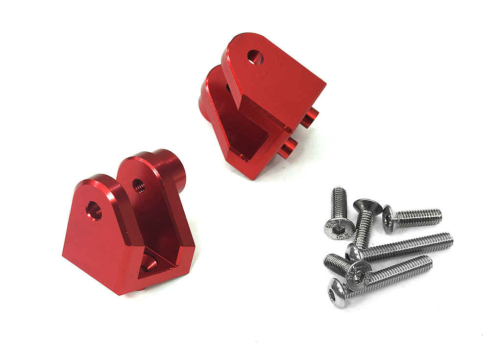 C34083RED Alloy Lower 4-Link Mounts (2) Upgrade for Losi 1/8 LMT 1.0 4WD Monster LOS244018 - Image 1