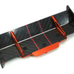 Carbon Fiber Rear Aero Wing Kit for Traxxas 1/10 Rustler 4X4 6721