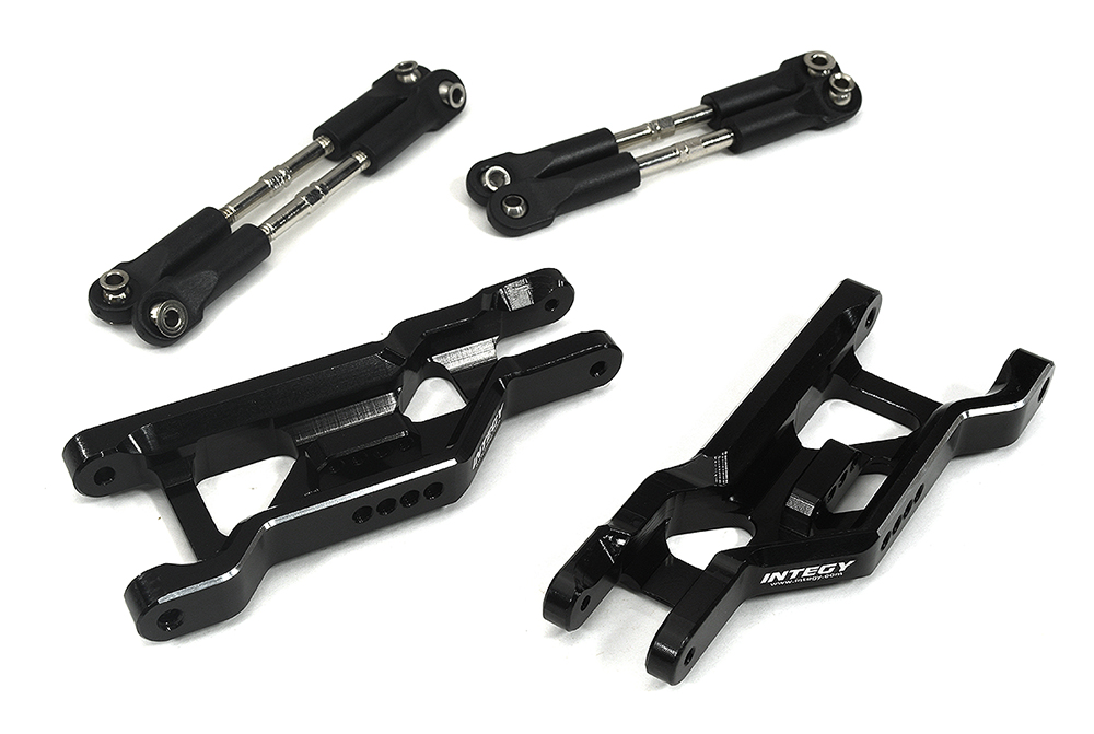 C34129BLACK Extended +20mm Front Suspension Conversion Kit for 1/10 Bandit 2WD 9182 2531A - Image 1