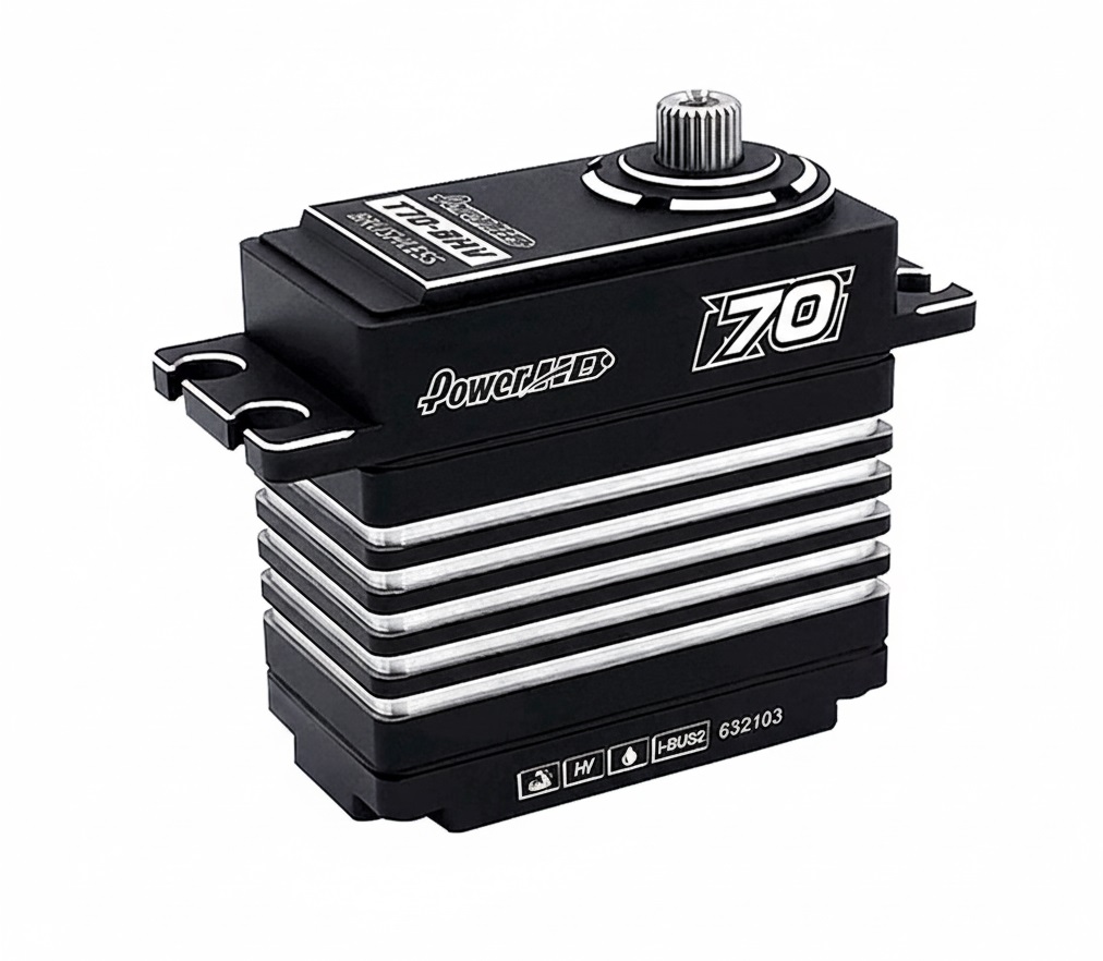 C34172 Power HD T70-BHV High Voltage Brushless Steel Gear Servo 70kg-cm 8.4V / 0.120sec - Image 1