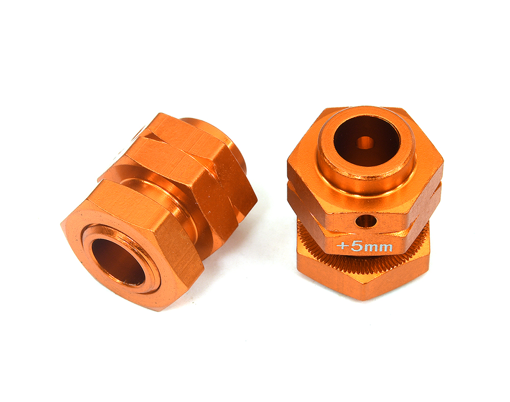 C34208ORANGE Extended +5mm Wheel Hex for 1/8 Kraton 6S 4X4 Brushless Speed Truck ARA311117 - Image 1