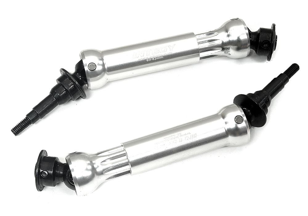 C34210SILVER 0 to +10mm Rear Universal Drive Shafts for 1/10 Stampede 4X4 & Rustler 4X4 9052 - Image 1