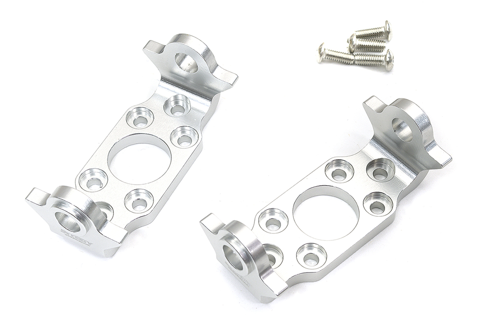 C34220SILVER Aluminum C-Hubs for Tamiya Super Clod Buster (require C34224) - Image 1