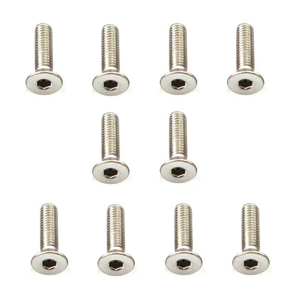 MMR-MSF-312 Muchmore Racing Stainless Screw Flat Head 3x12mm (10pcs) - Image 1