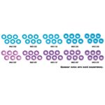 Muchmore Racing Color Aluminum Adjust Spacer 3x2mm Blue (6pcs)