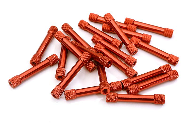 OBM023RED 20pcs Alloy M3x35mm Standoff Column Spacer Pillar for RC Multirotors FPV Quad - Image 1