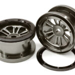 CNC Machined D6 Spoke Beadlock 2.2 Wheels(2) for Axial Ridgecrest & Wraith 2.2