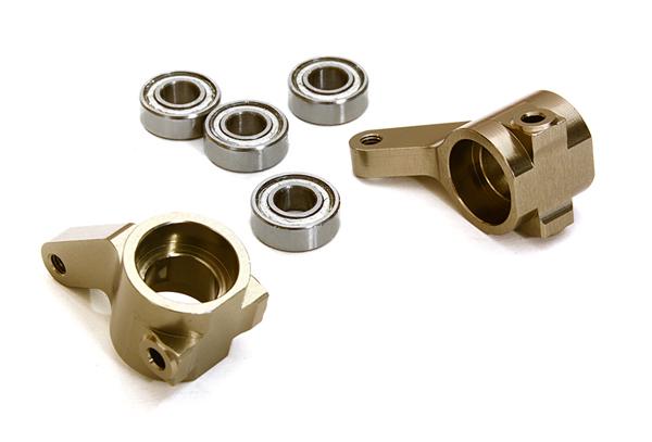 OBM3636GREY Machined Front Knuckles for Traxxas Bandit, Rustler2WD, Stampede2WD, Slash 3736 - Image 1