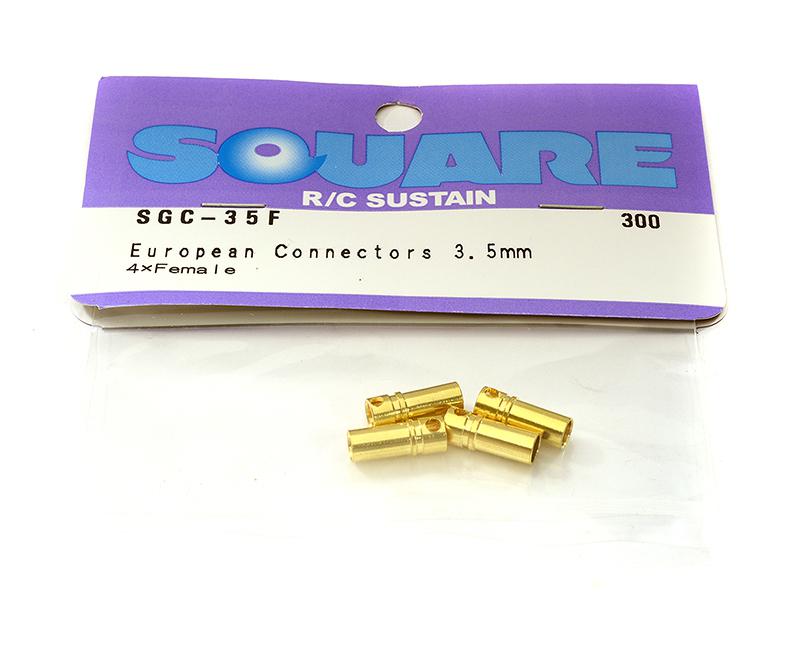 SQ-SGC-35F Square R/C European Connectors - 3.5mm (4x Female) - Image 1