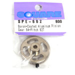 Square R/C Boron-Coated Aluminum Pinion Gear (64-pitch) 62T