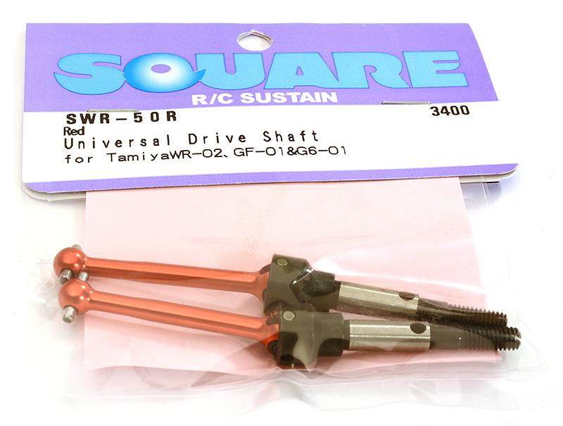 SQ-SWR-50R Square R/C Universal Drive Shaft Set 34.5mm Standard (for Tamiya WR02 and GF-01) - Image 1