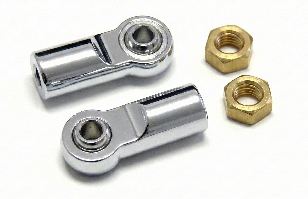T3236SILVER Alloy 4mm Ball End (2) for Revo, E-Revo, Summit & Slayer(both) Shocks MSR6 Type - Image 1