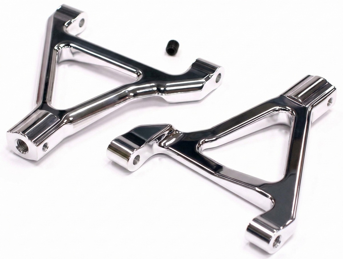 T3266SILVER Evolution-5 Front Upper Arm for Traxxas Slayer (not for Pro 4X4 version) - Image 1