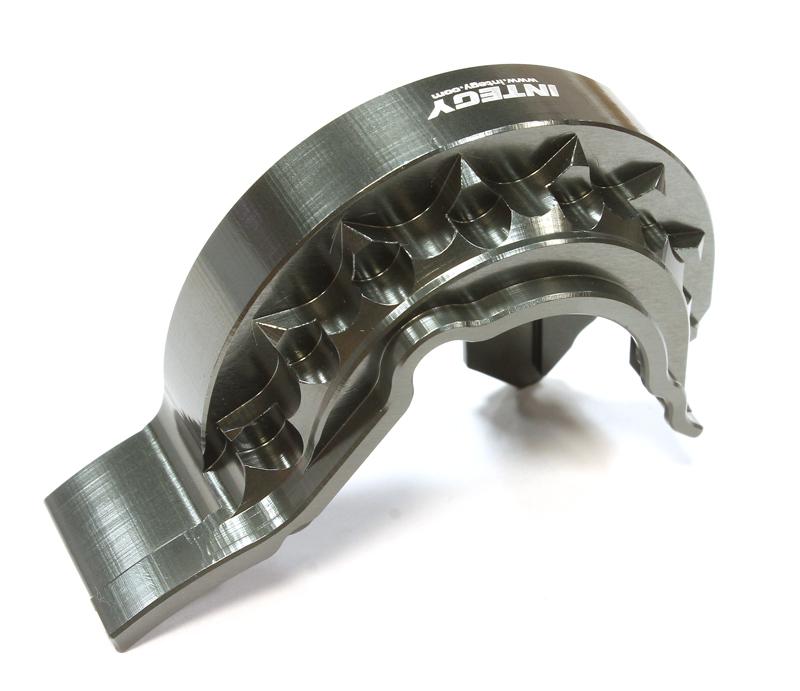 T4116GREY Evo-6 Machined Gear Cover (Single Motor) for Traxxas 1/10 E-Revo (-2017) 5677 - Image 1