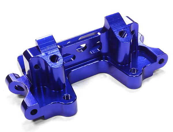 T6755BLUE V2 Machined Front Bulkhead for Traxxas 1/10 Nitro Rustler Stadium Truck 2530 - Image 1