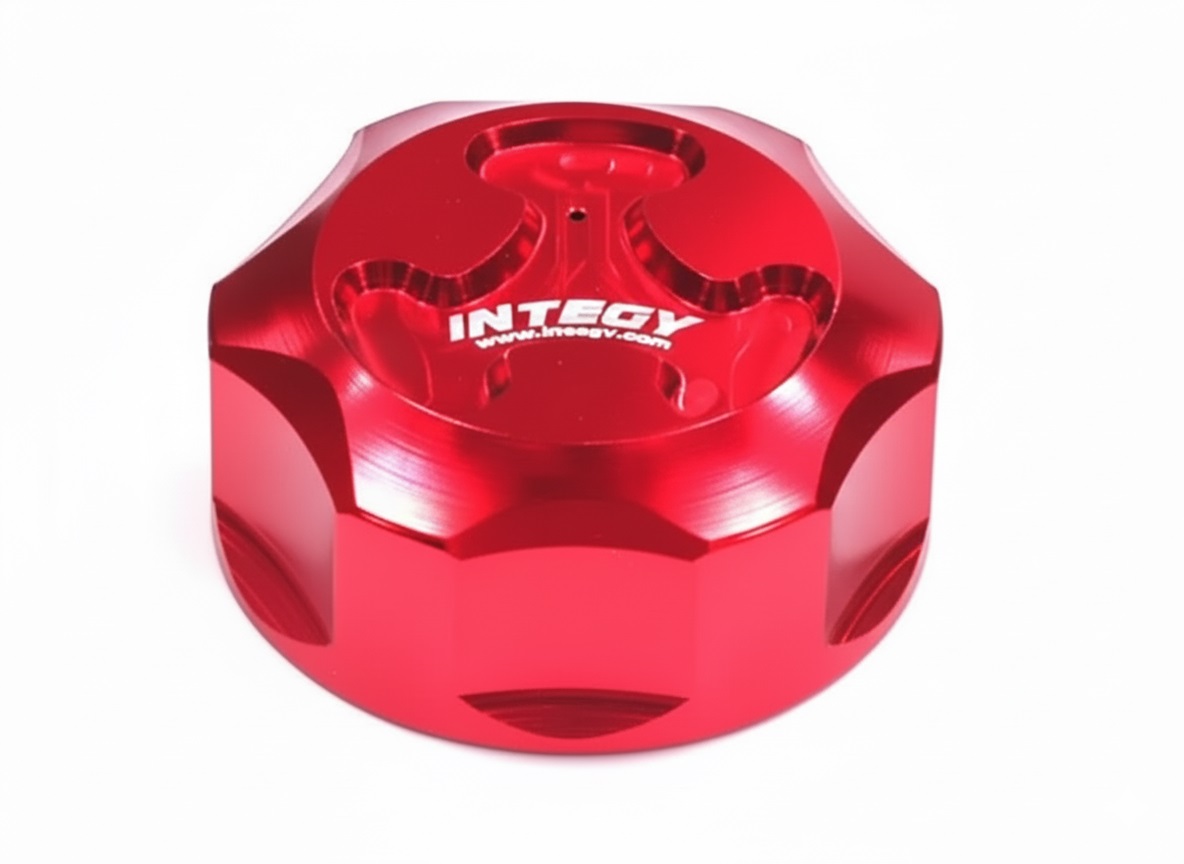 T6811RED Billet Machined Alloy Gas Tank Cap for HPI 1/5 Baja 5B Buggy - Image 1