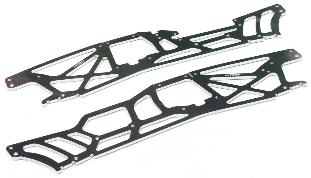 T6983SILVER Billet Machined 4mm Chassis Plates for HPI 1/8 Savage XL Monster Truck - Image 1