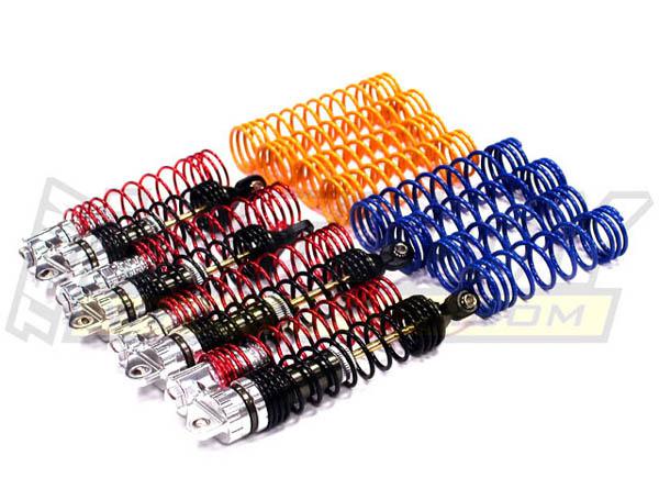 T7890SILVER XSR2 Heavy-Duty Piggyback Shock Set w/ Ti-Nitride Shaft for 1/10 Slash (L=88/105 - Image 1