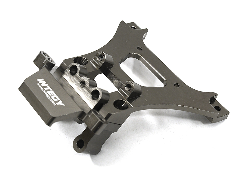 T7926GREY Billet Machined Alloy Front Bulkhead for Traxxas 1/10 Scale Jato - Grey 5530 - Image 1