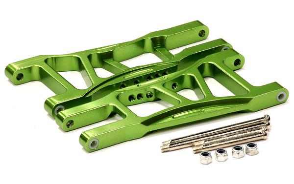 T8079GREEN 09 Alloy Rear Lower Arms for 1/10 Electric Stampede 2WD & Rustler 2WD (XL5, VXL) - Image 1