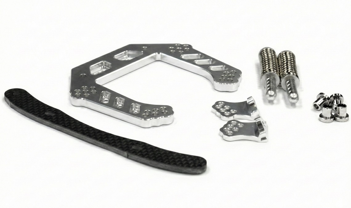 T8082SILVER 09 Alloy Front Shock Tower for Rustler 2WD (XL5, VXL) 3639 - Image 1
