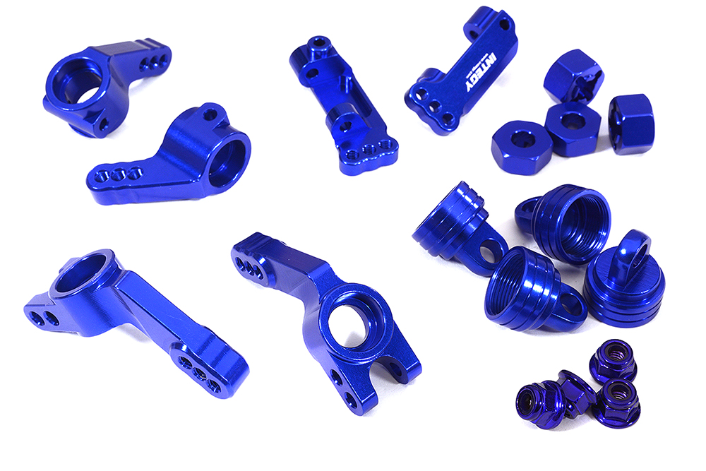 T8148BLUE Billet Stage 1 Conversion for Traxxas 1/10 Rustler 2WD, Stampede 2WD & Slash 2WD - Image 1