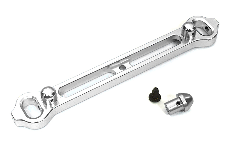 T8357SILVER Billet Machined Alloy Front Body Mount for Associated Mini MGT 3.0 Monster Truck - Image 1