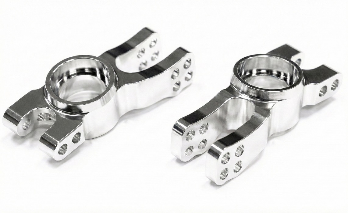 T8503SILVER Alloy Rear Hub Carriers for Hyper 8.5 - Image 1