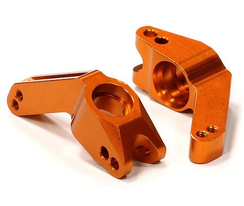 T8584ORANGE Machined Rear Hub Carriers for 1/10 Stampede 4X4, Slash 4X4 & Rustler 4X4 1952 - Image 1