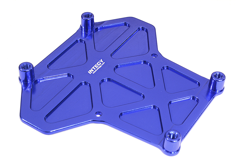 T8623BLUE Billet Machined Alloy Middle Under Cover for Tamiya CR01 - Image 1