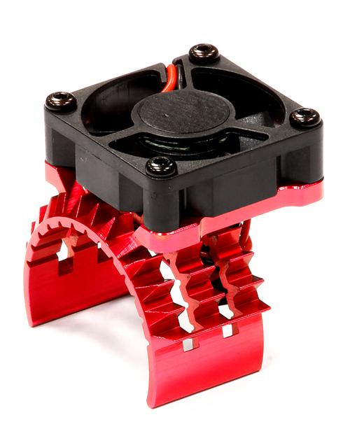 T8635RED T2 Motor Heatsink w/ Cooling Fan for Traxxas 1/10 Stampede 4X4 & Slash 4X4 - Image 1