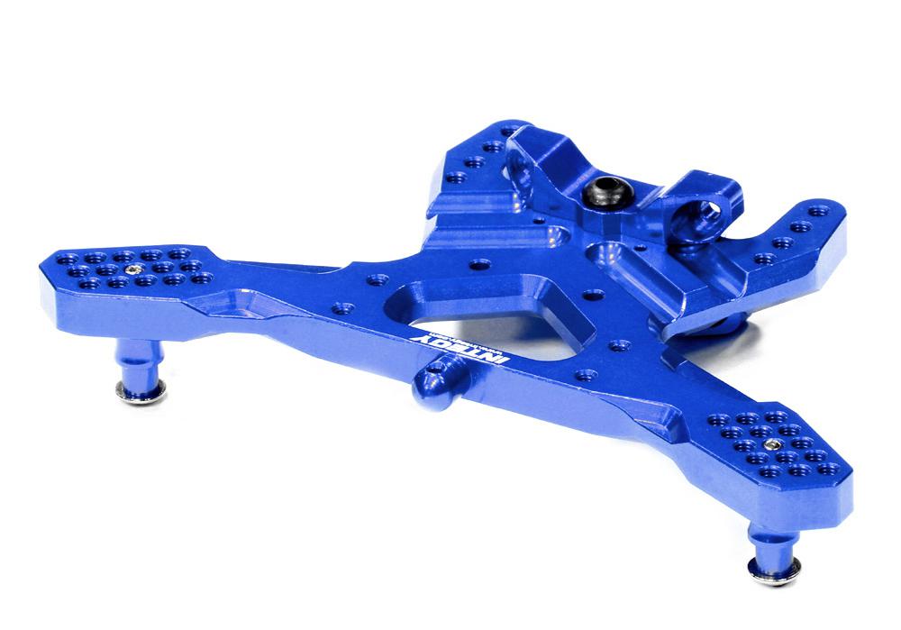 T8648BLUE Machined T3 Rear Shock Tower for 1/10 Rustler 2WD/Stampede 2WD/Slash 2WD 3638 - Image 1