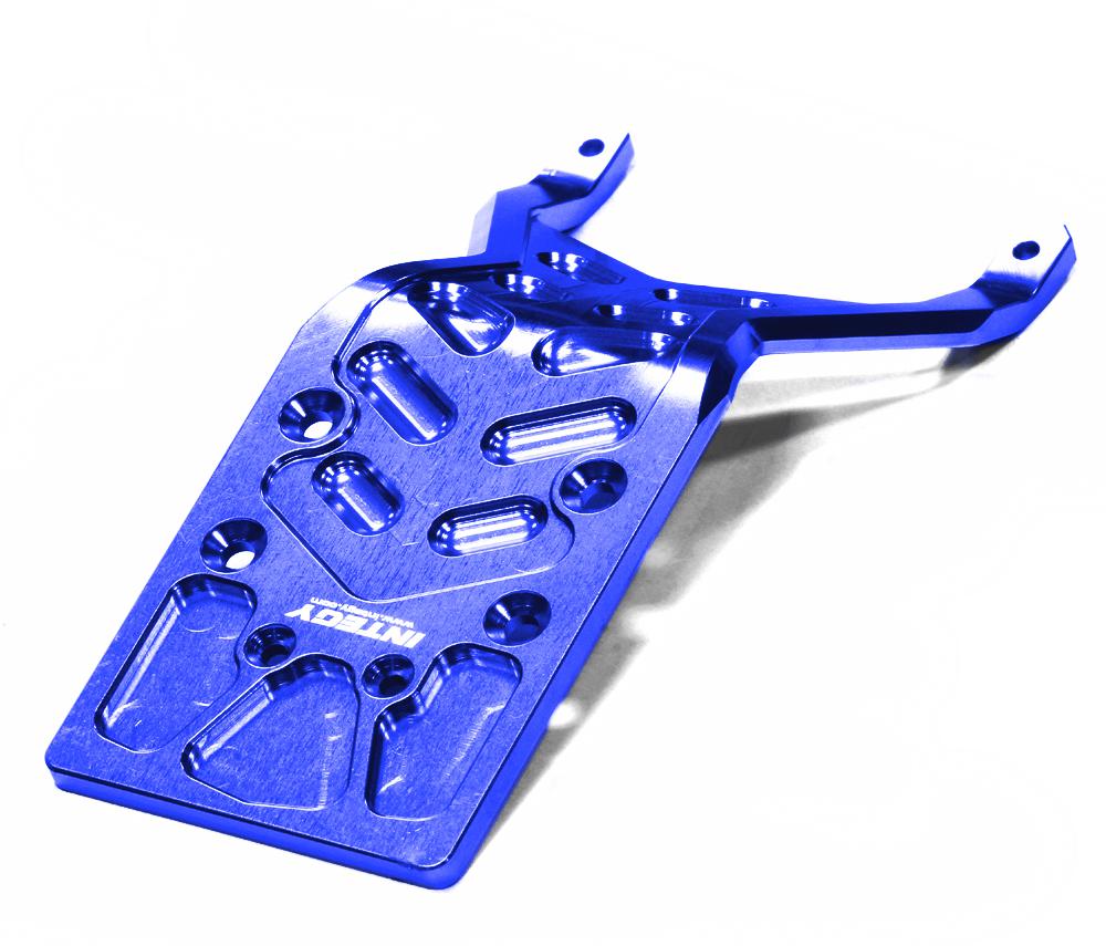 T8649BLUE Billet 4mm Rear Skid Plate for 1/10 Stampede 2WD & Slash 2WD (non-LCG) 3623 5837 - Image 1