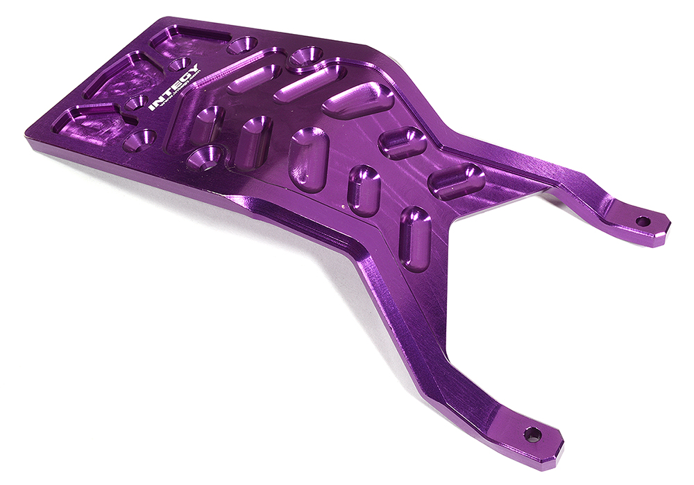 T8649PURPLE Billet 4mm Rear Skid Plate for 1/10 Stampede 2WD & Slash 2WD (non-LCG) 3623 5837 - Image 1