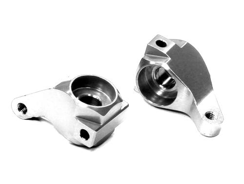 T8650SILVER Machined T3 Steering Knuckle (2) for Rustler 2WD/Stampede 2WD/Slash 2WD 3736 - Image 1
