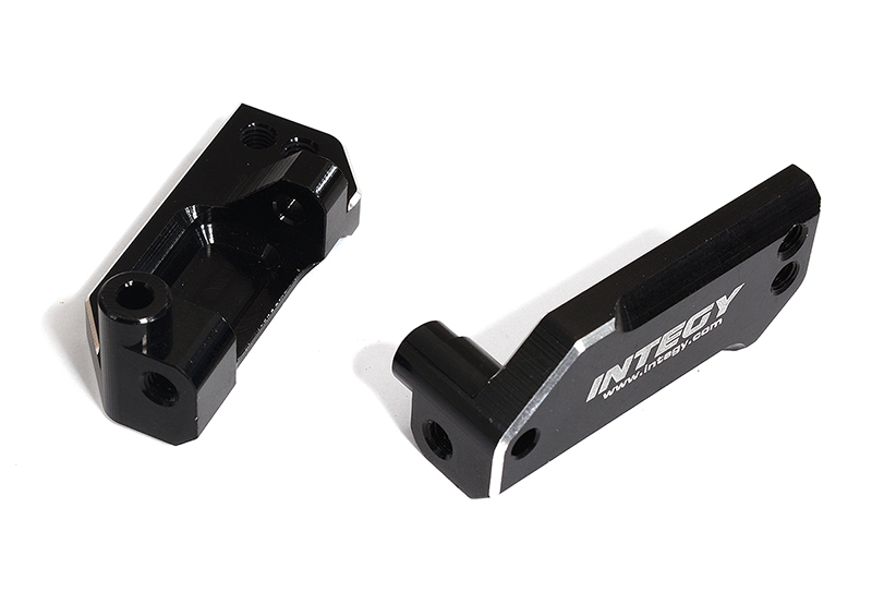 Black Billet Machined Front Caster Blocks for Traxxas 1/10 Slash 2WD 3632