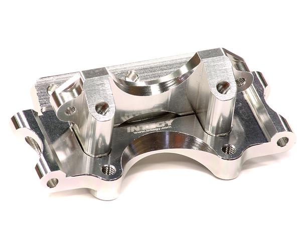 T8665SILVER Billet Machined Front Bulkhead for Traxxas 1/10 Slash 2WD 2530A - Image 1