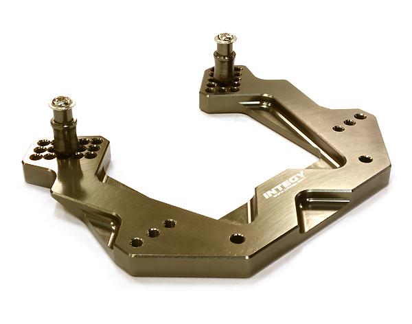 T8667GREY Grey Billet Machined Front Shock Tower Upgrade for Traxxas 1/10 Slash 2WD 3639 - Image 1