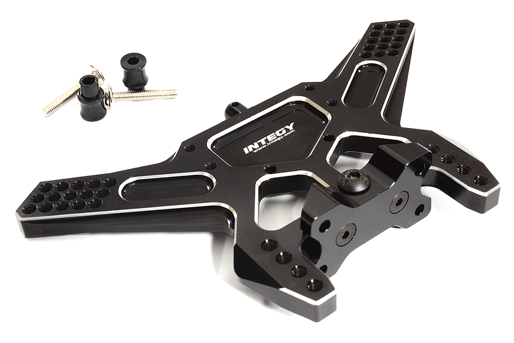Black Billet Machined Rear Shock Tower for Traxxas 1/10 Slash 2WD 3638