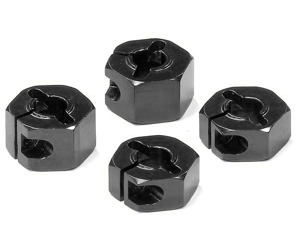 T8677BLACK Billet Machined Hex Wheel Hubs for Traxxas 1/10 Slash 2WD 3654 - Image 1