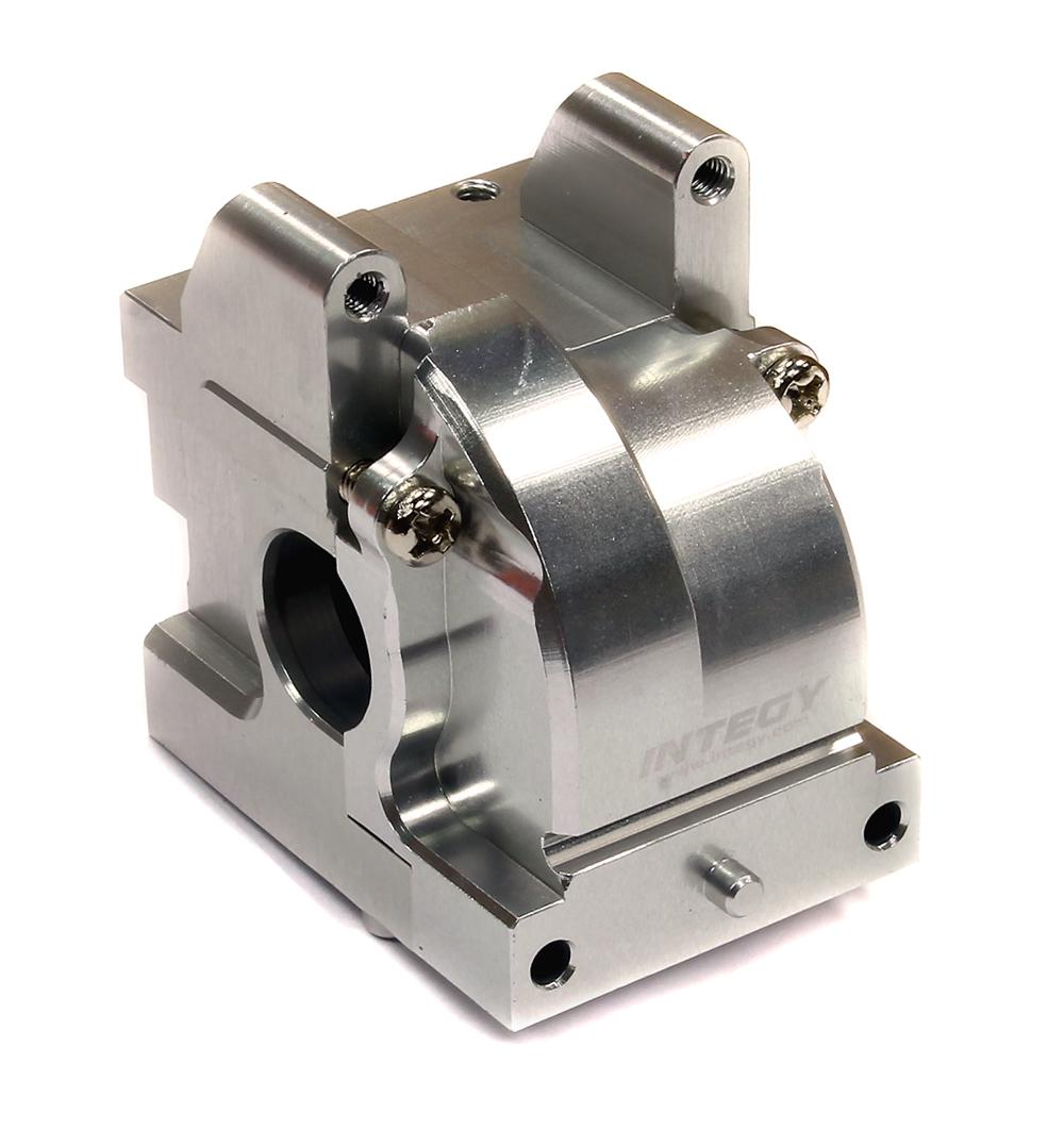 T8694SILVER Silver Billet Machined Gearbox for HPI Bullet MT & ST 1/10 Scale Trucks - Image 1