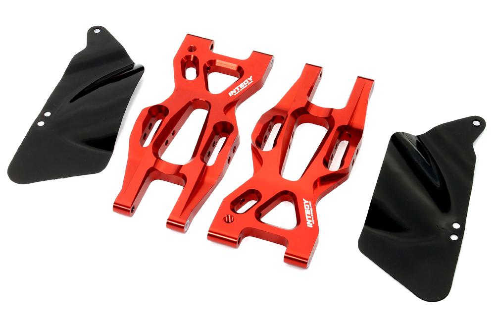 T8697RED Billet Machined Rear Lower Suspension Arm for HPI 1/10 Bullet MT & Bullet ST - Image 1